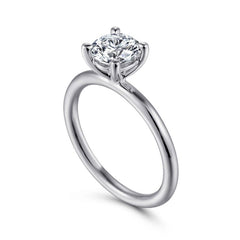 14K White Gold Solitaire Mounting