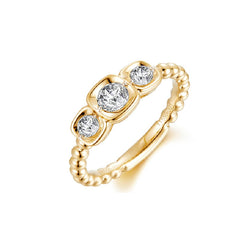14K Yellow Gold Diamond Band