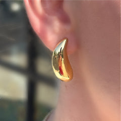 14K Yellow Gold Teardrop Earrings