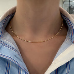 14K Yellow Gold Collar Necklace