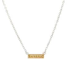 Anna Beck Sterling Silver Vermeil Bar Necklace