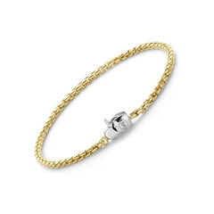 Sterling Silver and Gold Plated Bracelet