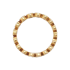 14K Yellow Gold Bezel Set Diamond Eternity Band