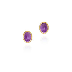 Sterling Silver Vermeil Amethyst Earrings