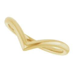 14K Yellow Gold Contour Band