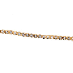 14K Yellow Gold Diamond Line Bracelet