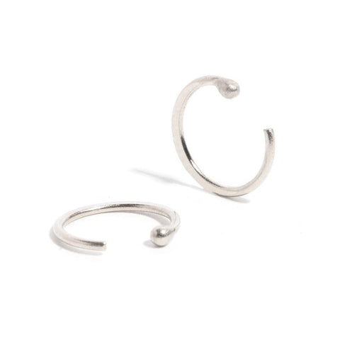 Sterling Silver Small Hugger Earrings