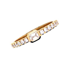 14K Yellow Gold Diamond Band