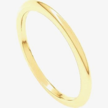 14K Yellow Gold One and a Half Millimeter Band