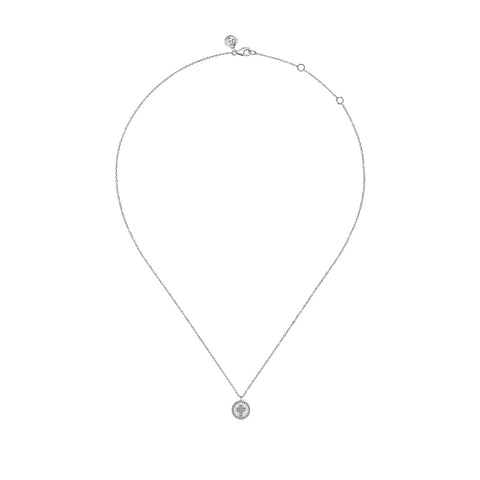 Sterling Silver and Diamond Necklace