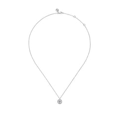 Sterling Silver and Diamond Necklace