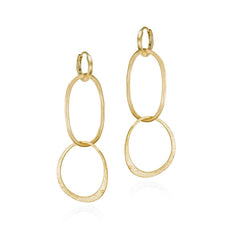 Sterling Silver Vermeil Drop Earrings