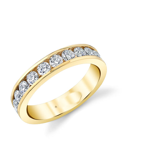 14K Yellow Gold Diamond Band