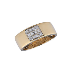 14K Yellow Gold Diamond Ring