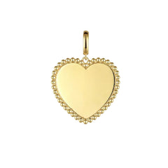 14K Yellow Gold Bujukan Heart Pendant