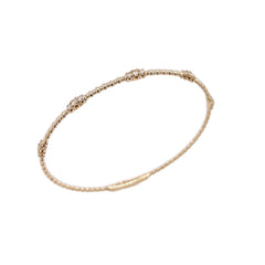 14K Yellow Gold Diamond Flex Bracelet