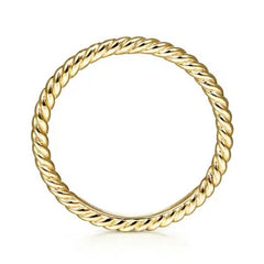 14K Yellow Gold Stackable Band