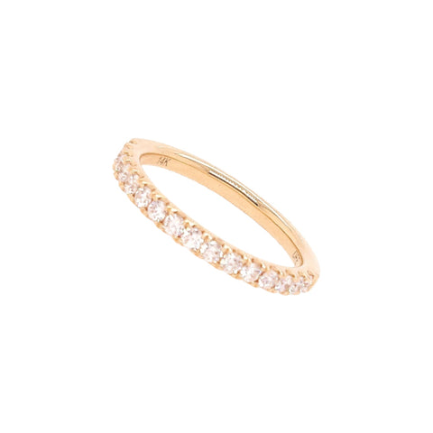 14K Yellow Gold Diamond Band