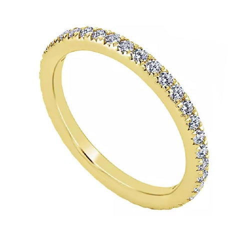 14K Yellow Gold Diamond Band