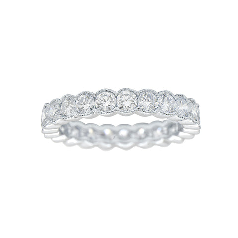 18K White Gold Diamond Eternity Band