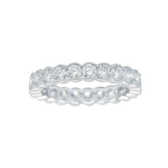 18K White Gold Diamond Eternity Band