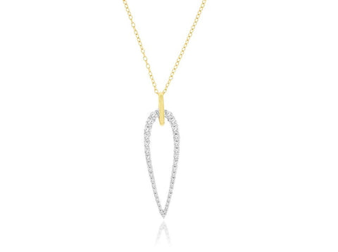 14K Yellow Gold Diamond Necklace