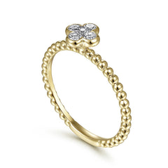 14K Yellow Gold Diamond Ring