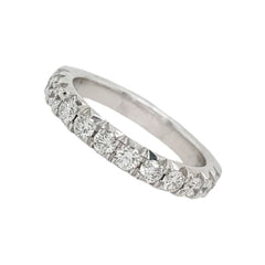 14K White Gold Diamond Band