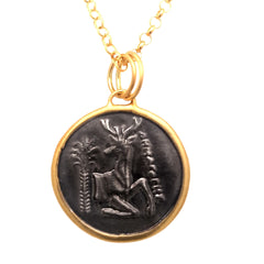 24K Vermeil Coin Necklace