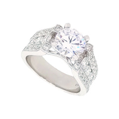 14K White Gold Diamond Mounting Only