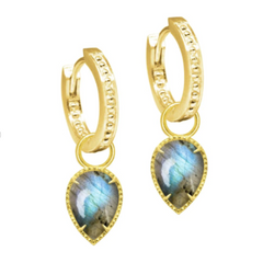 Vermeil Labradorite Earring Charms