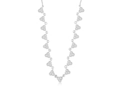 14K White Gold Diamond Necklace