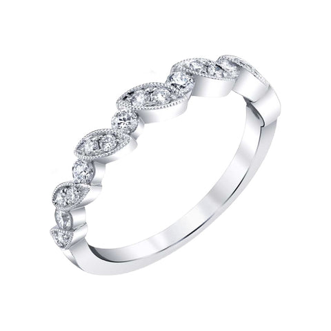 14K White Gold Diamond Ring