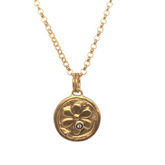 24K Vermeil Coin Necklace