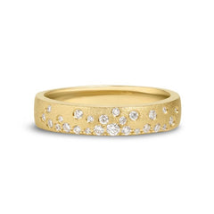 14K Yellow Gold Diamond Fashion Ring