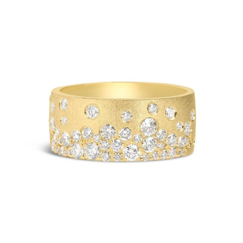14K Yellow Gold Diamond Fashion Ring