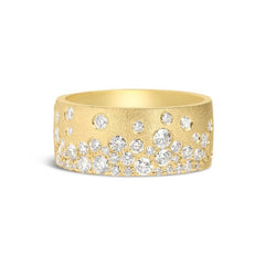 14K Yellow Gold Diamond Fashion Ring