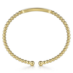14K Yellow Gold Bujukan Cuff Bracelet