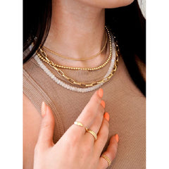Karen Lazar Moonstone Necklace 16-18"