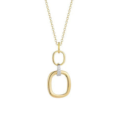 14K Yellow Gold Diamond Necklace