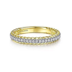 14K Yellow and White Gold Diamond Ring