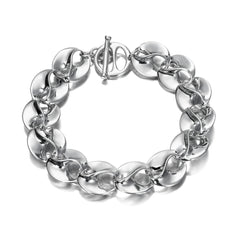 Sterling Silver Twisted Link Bracelet