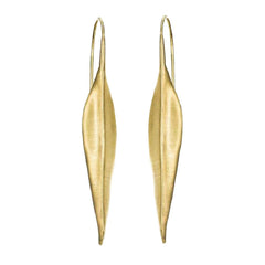 18K Vermeil Leaf Drop Earrings