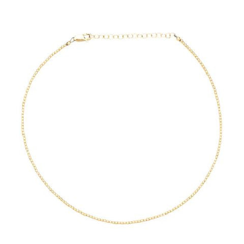 Karen Lazar 2mm Gold Filled Bead Necklace 16-18"