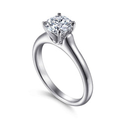 14K White Gold Solitaire Mounting