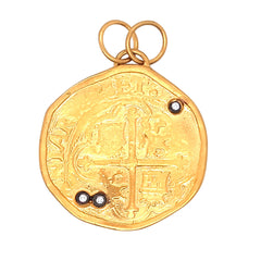 24K Vermeil Coin Pendant