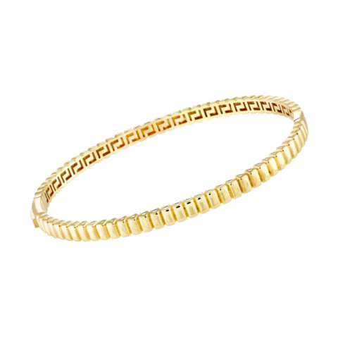 14K Yellow Gold Hinged Bangle Bracelet