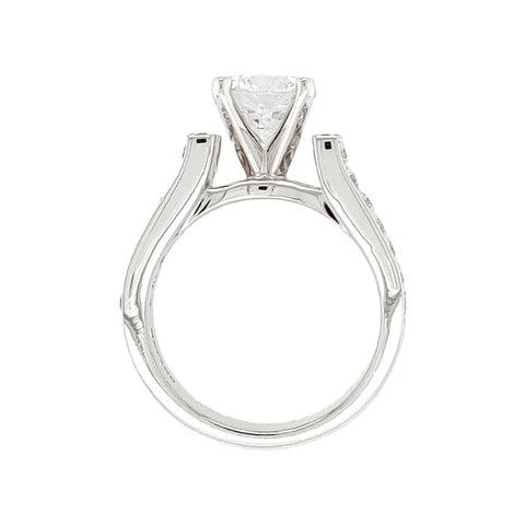 14K White Gold Diamond Mounting Only