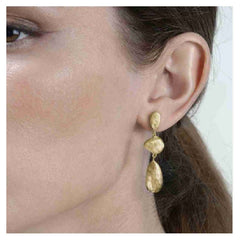 18K Vermeil Freeform Drop Earrings