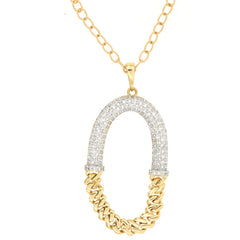 14K Yellow Gold Diamond Necklace